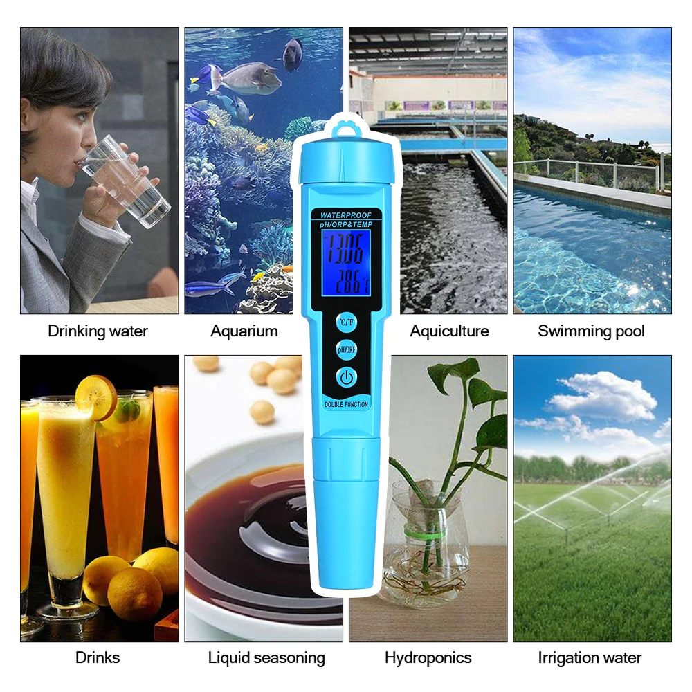 

Professional 3 in 1 pH/ORP/TEMP Meter Water Detector Tri-Meter Multi-function Water Quality Monitor Water Quality Tester