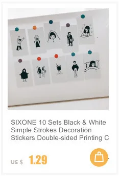 SIXONE 1 шт., наклейка с арахисовыми собаками, японская Милая наклейка, дневник, блокнот, декоративные советы, милые канцелярские наклейки s