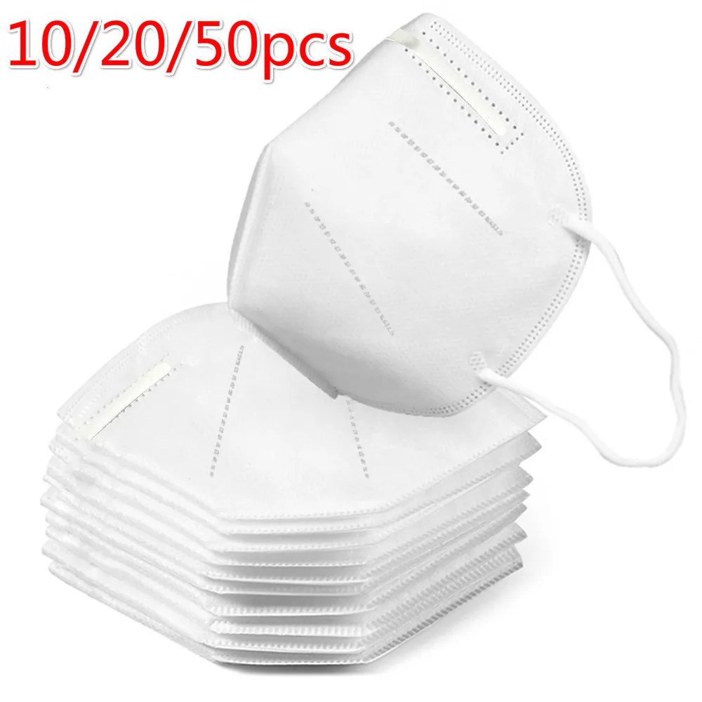 10/20/50 шт. Маски со ртом для лица нетканые Унисекс Многоразовые противотуманные