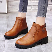 autumn and winter womens boots martin boots 2021 autumn and winter british style naked boots thick soled thick heel ankle boots