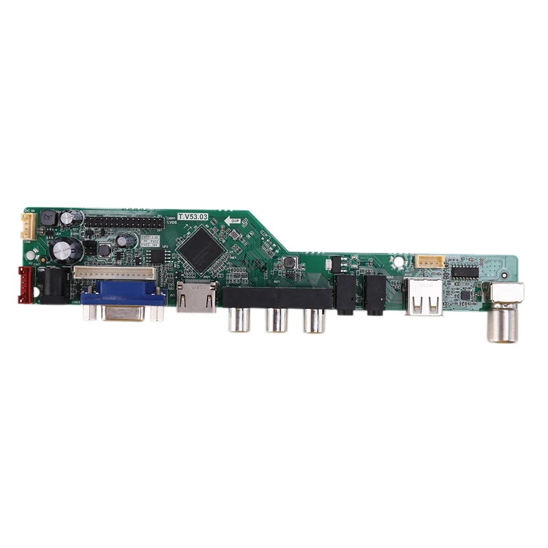T.V53.03 Универсальный ЖК телевизор контроллер драйвер платы ПК/VGA/HDMI/USB
