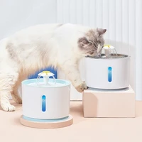 cat water fountain dogs drinking bowl pet electric dry automatic power off pump usb water feeder dispenser quiet led drinker