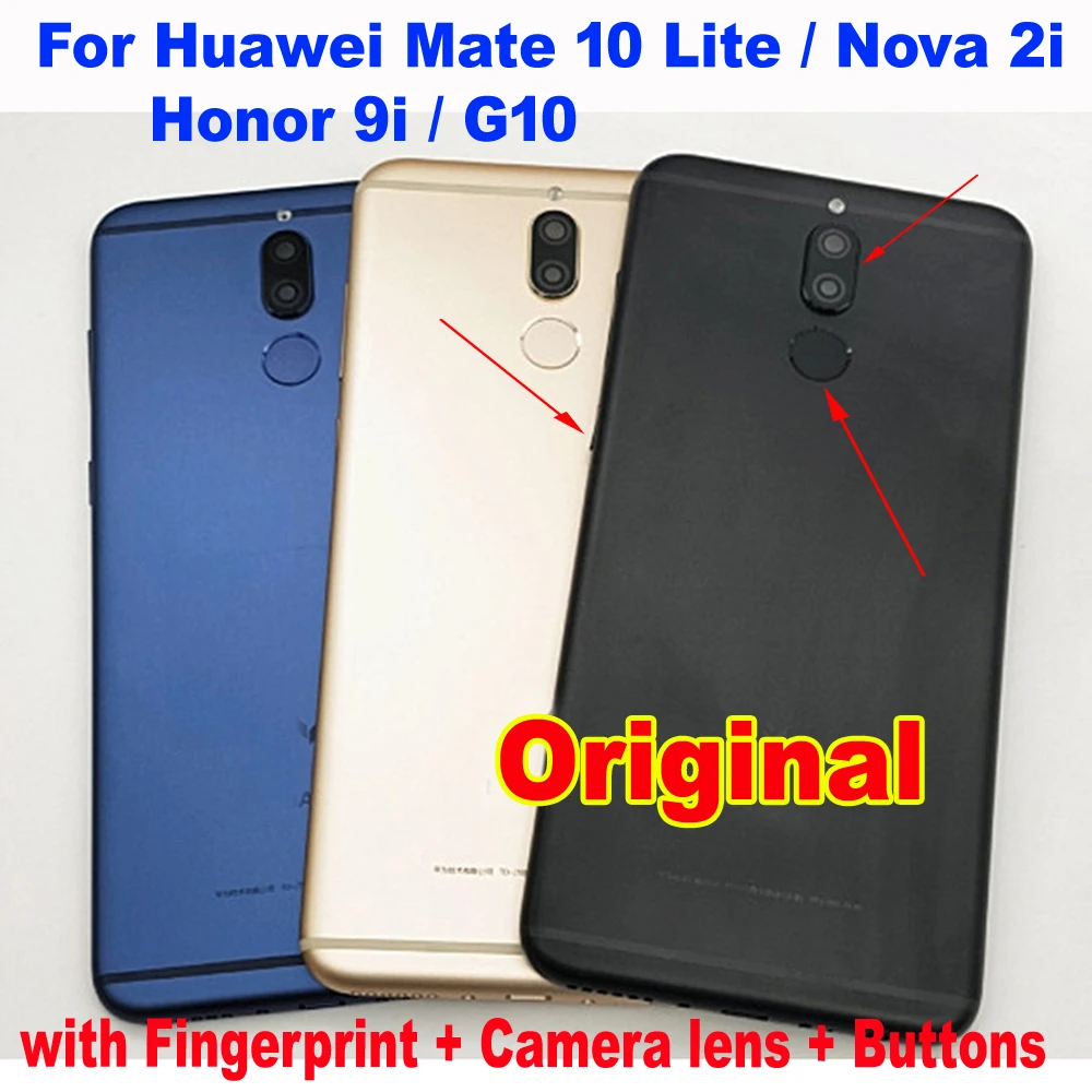 

Чехол-накладка для Huawei Mate 10 Lite, Nova 2i, с отпечатком пальца и кнопками питания