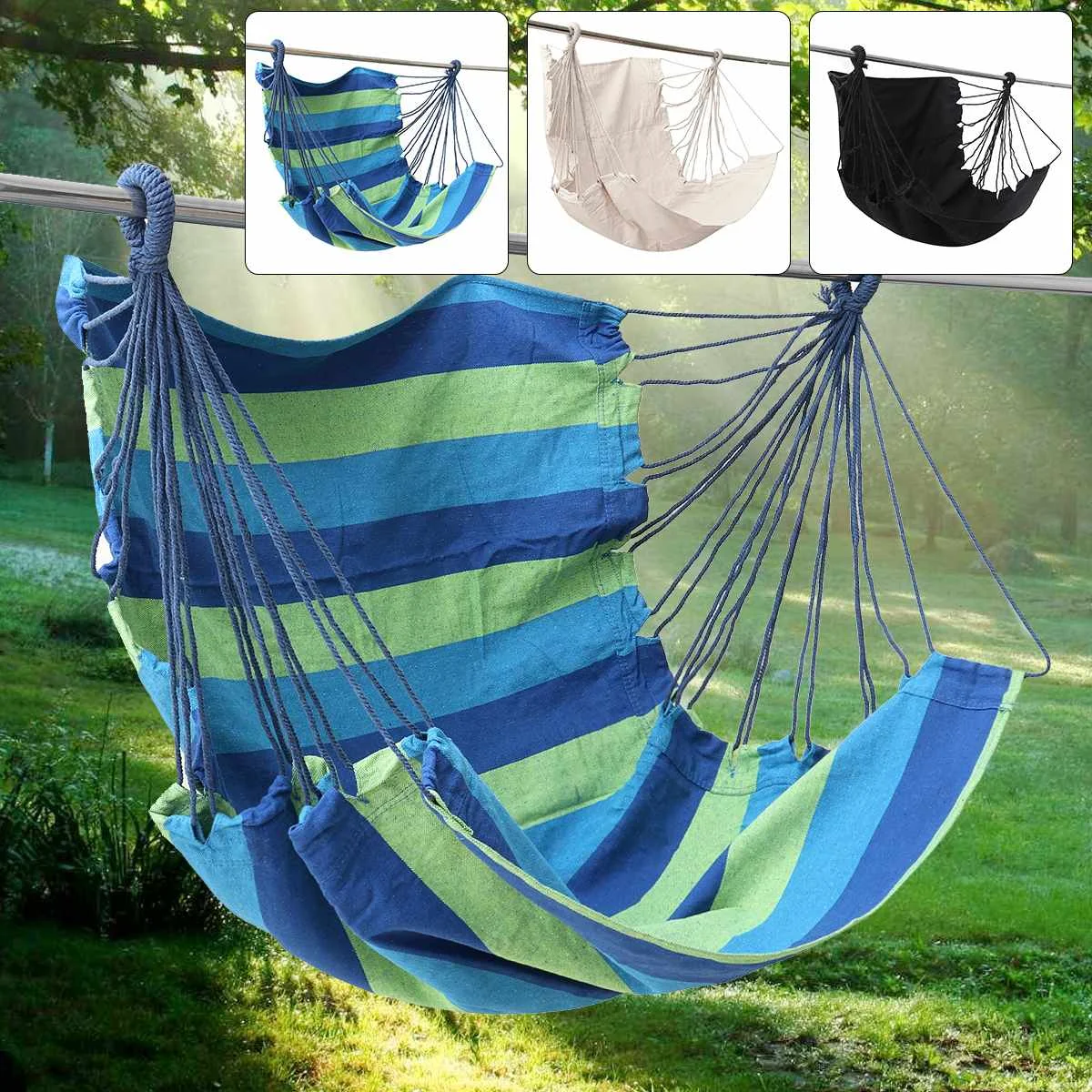 

Hammocks Hanging Fabric Macrame Hammock Colorful Kids Relax Strong 150kg Adult Cradle Hanging Swing Hammock Chair Camping Swing