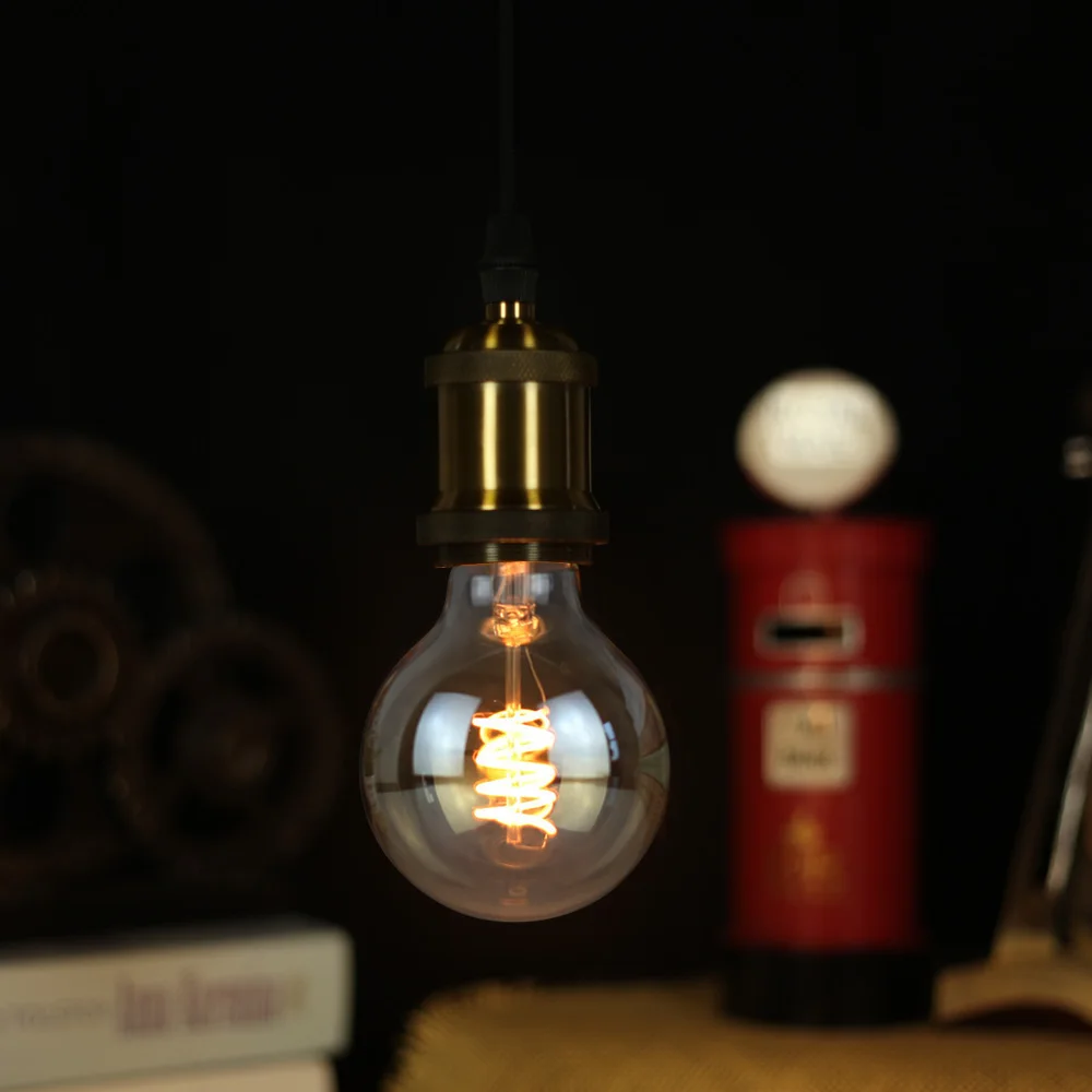 Марочные шарики edison затемнения светодиодный светильник спираль 220V 4W украшения