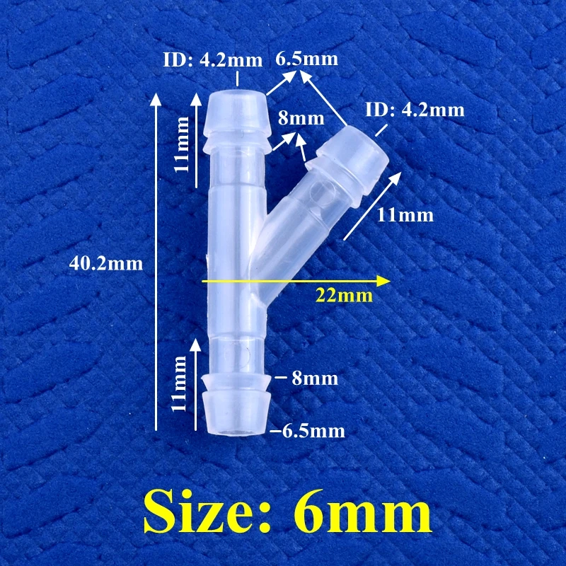 

SgooHan пищевой пластиковый косой Y-образный тройник 4-18 мм