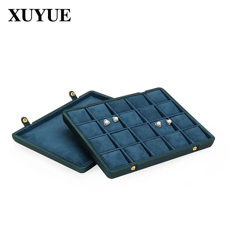 Jewelry display stand, jewelry storage display tray, stand prop tray, factory direct sales double open box jewelry display tray