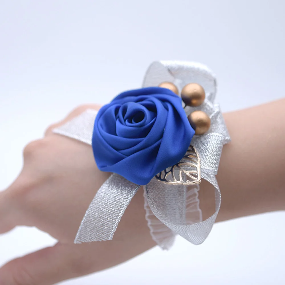 

Artificial Wrist Flower Rose Wedding Bridal Corsage Bridesmaid Hand Flowers