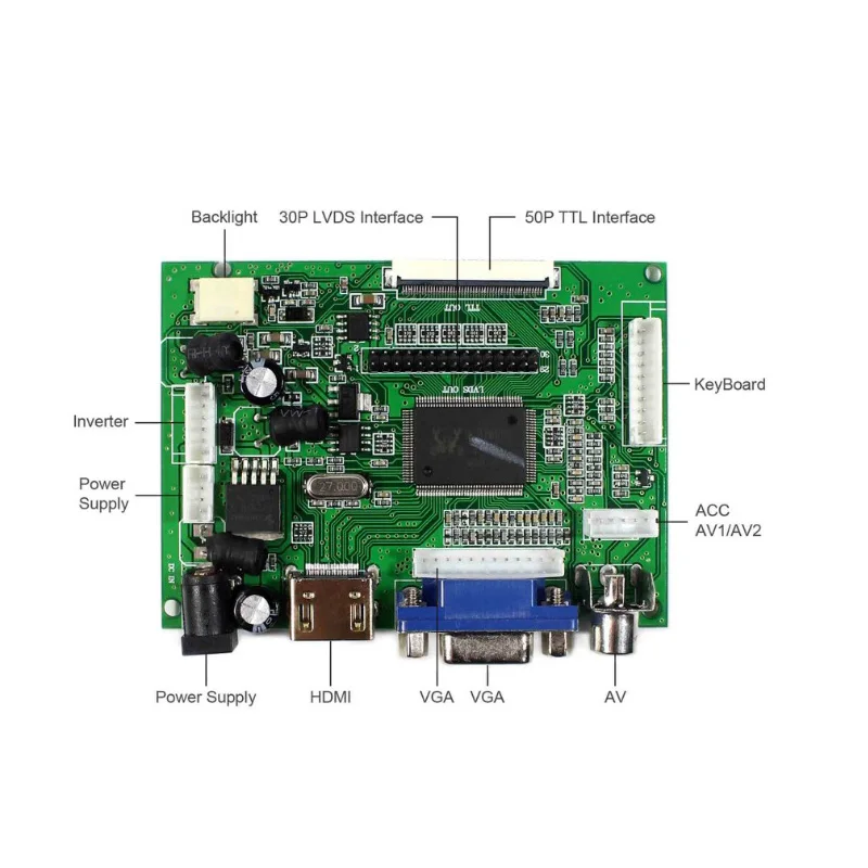

HDMI+VGA 2AV Controller Driver Board Kit Work For 15.6" 1366768 40 pins LP156WH4 LP156WH4-TLA1 LP156WH4(TL)(A1)