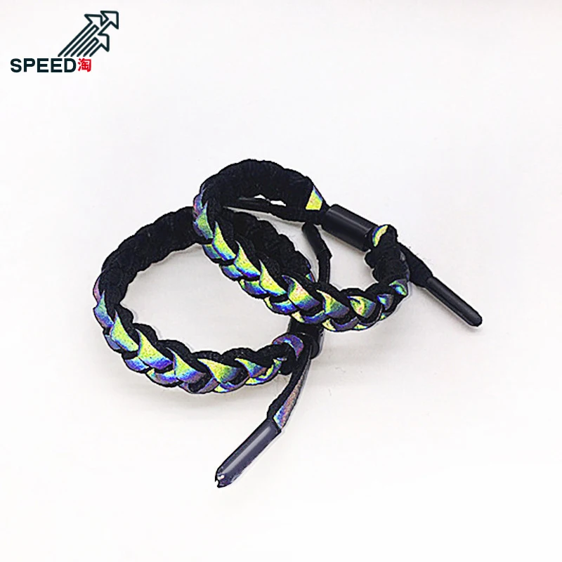 Новинка 2019 голографический отражающий браслет для пары черно-белый ювелирное