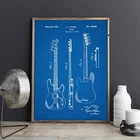 Прецизионный бас-патент, гитара крыло, настенный плакат, декор комнаты, винтажный принт, схема, идея подарка для музыканта, музыкальные украшения