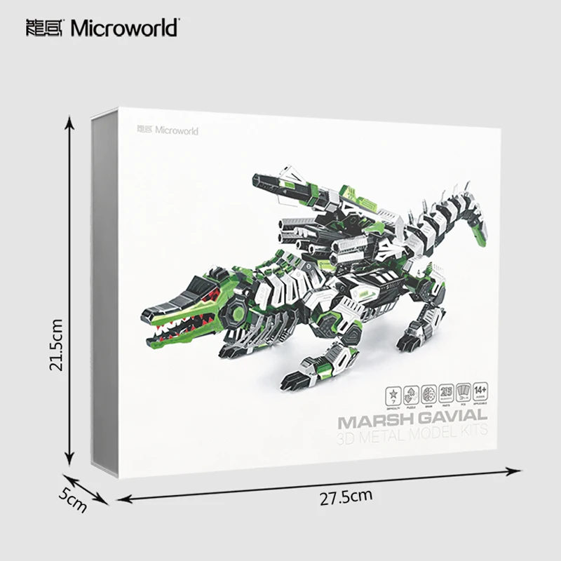 2020 new Microworld Maesh Gavial model kits DIY laser cutting Jigsaw puzzle fighter 3D metal Puzzle Toys for adult gifts | Игрушки и