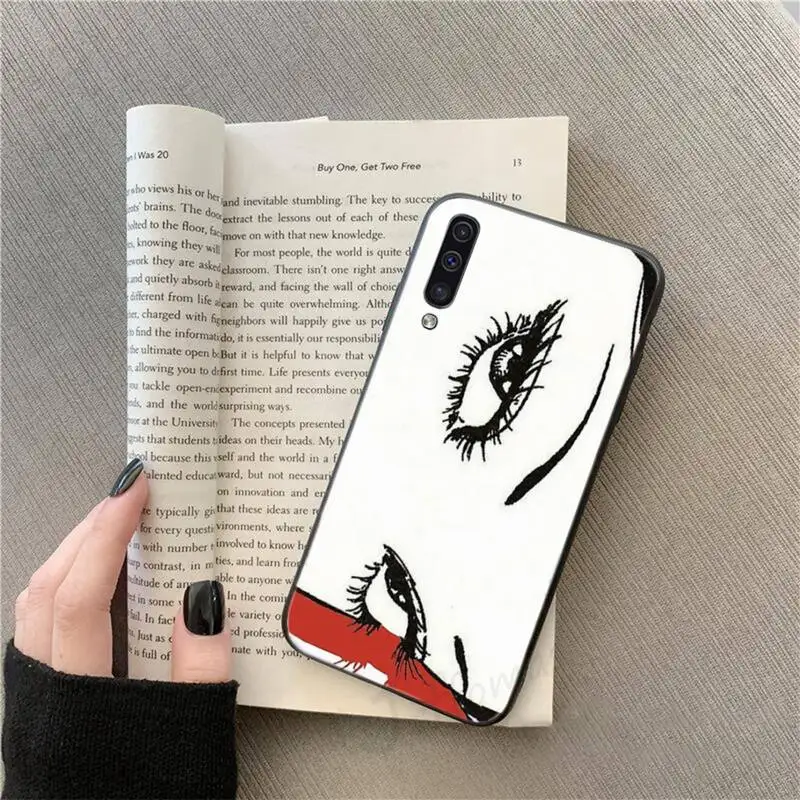 

Junji Ito Tees Horror cartoon Phone Case For Samsung galaxy S 9 10 20 A 10 21 30 31 40 50 51 71 s note 20 j 4 2018 plus