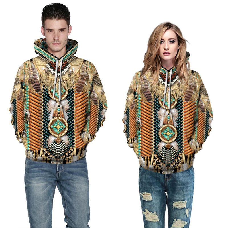 

Lyprerazy Native Indian New Fashion American 3D full Printed Hoodie Sweatshirt Men Women hip hop casual Tops