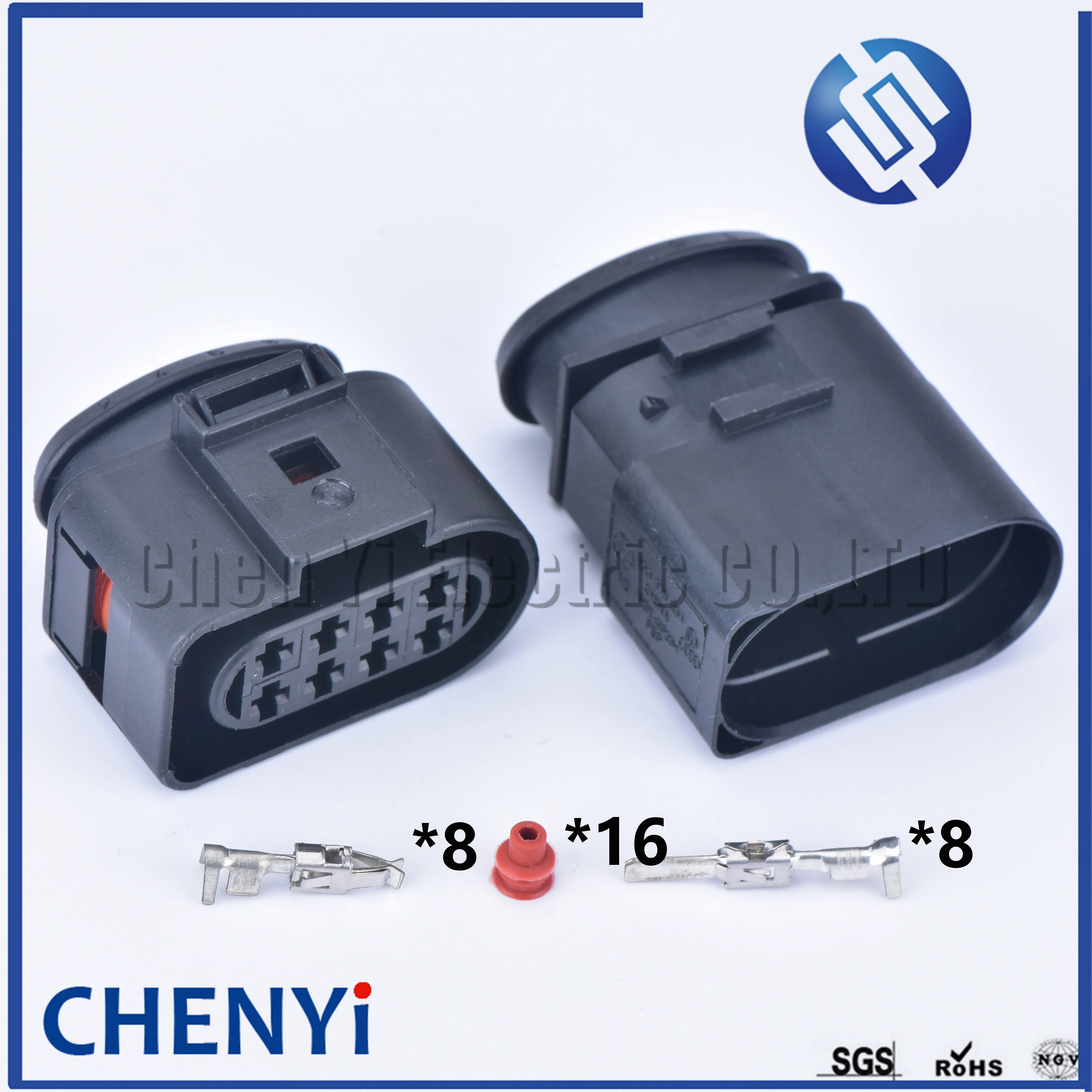 1 Набор 8 Pin 3 5 мм 8D0973834 8D0973734 авто водонепроницаемый разъем 8D0 973 834 734 радар задний