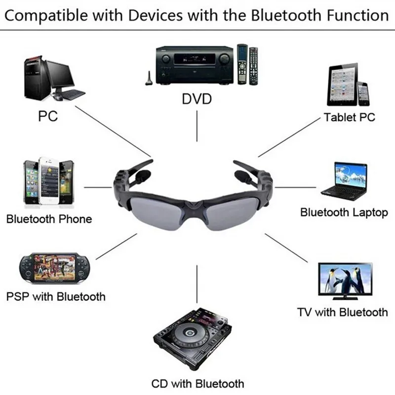 Солнцезащитные очки Bluetooth гарнитура шумоподавление беспроводные наушники