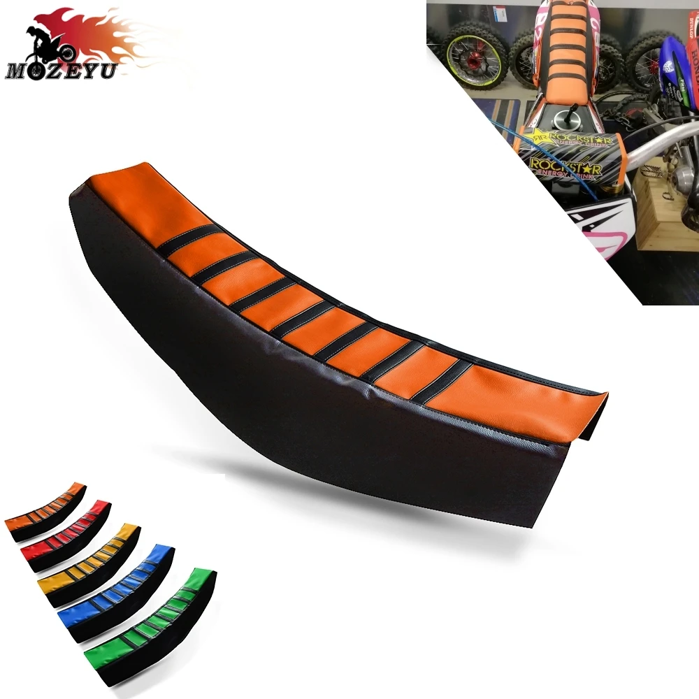 

For 300 XC-W/450 EXC 2012-2015 Motorcycle Rubber Striped Soft-Grip Gripper Soft Seat Cover 350 SX-F 450 SX/SX-F 2011-2015