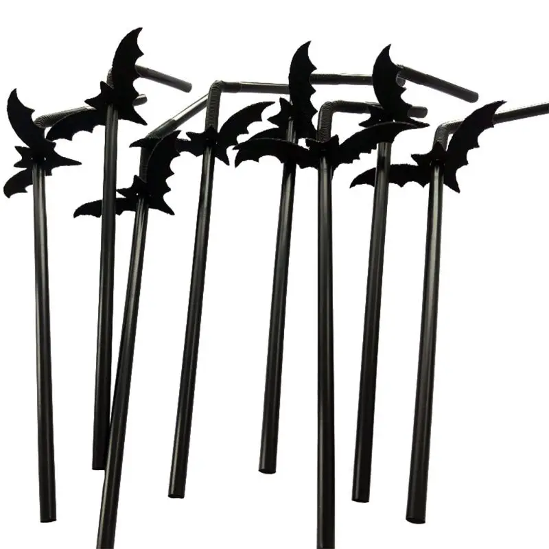 

Halloween Drinking Straws Bat for Halloween Party Supplies 896A