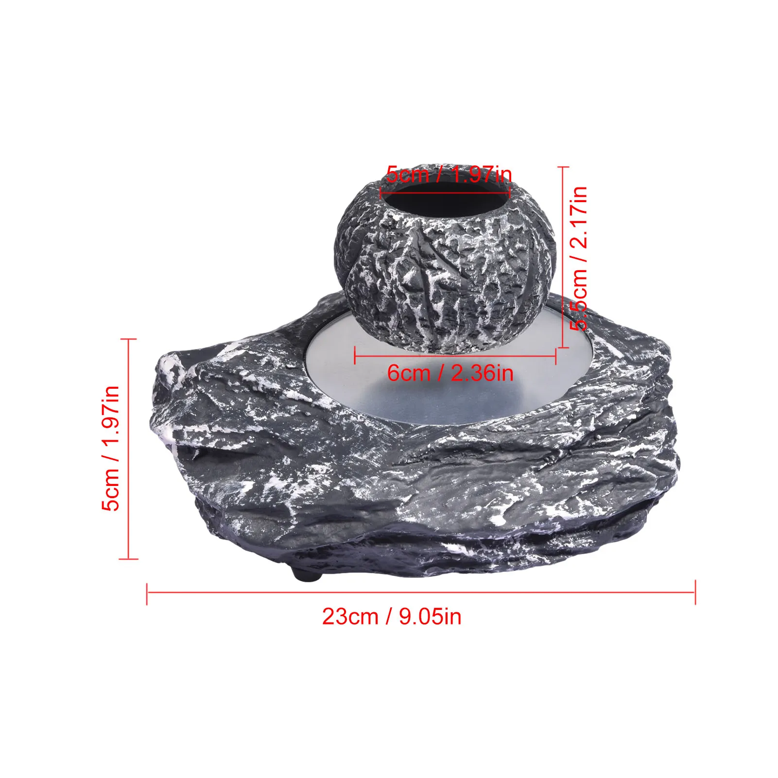 

Magnetic Levitation Bonsai Pot 360 Rotation Flower Pot Planters Magnetic Suspension Floating Pot Potted Plant Home Desk Decor