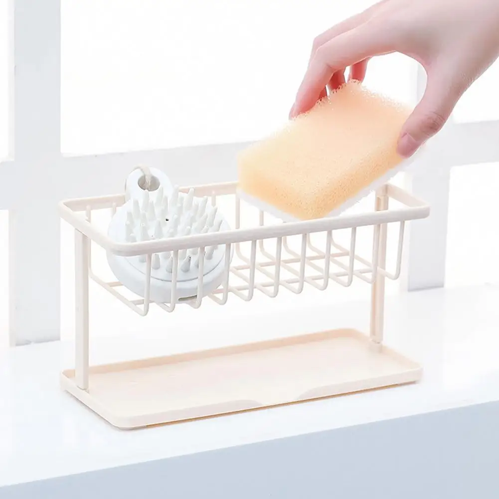 

Sink Double-layer Drain Rack Sponge Storage Rack Pool Storage Supplies