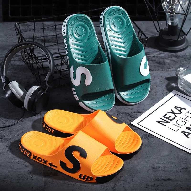 

2021 New Men's Slippers Sandals Flops Flip Men Thick Soled Designer Luxury Shoes Non-slip Casual Summer Home Couples Slippers