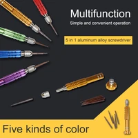 screwdrivers set for iphone for xiaomi 5 in 1 cell phone watch repair mixed magnet set tool kit repairable butterfly knife screw