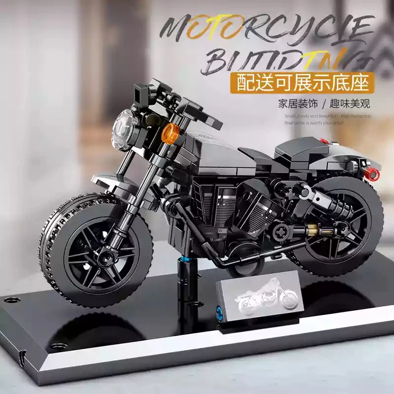 DIY City Off-road Motorbike MOC Model Building Blocks Racing Car Motorcycle Bricks Gifts Toys For Children | Игрушки и хобби