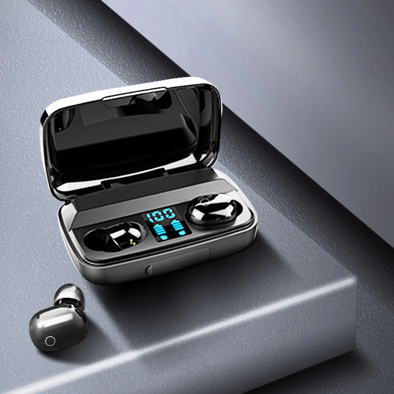 Мини-наушники G5 TWS Bluetooth 5 0 с двумя микрофонами 2200 мА · ч | Электроника