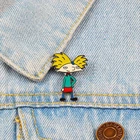 Креативные Мультяшные крутые Значки для мальчиков, броши в стиле аниме Арнольд, металлические эмалированные булавки, джинсовые куртки, рубашки, нагрудные значки для женщин и мужчин, ювелирные изделия