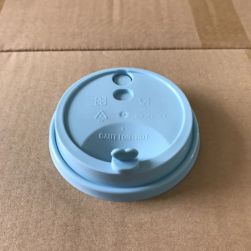 

50pcs 90 caliber disposable tea cup creative love injection cup lid universal leakproof coffee drink packaging cups cover