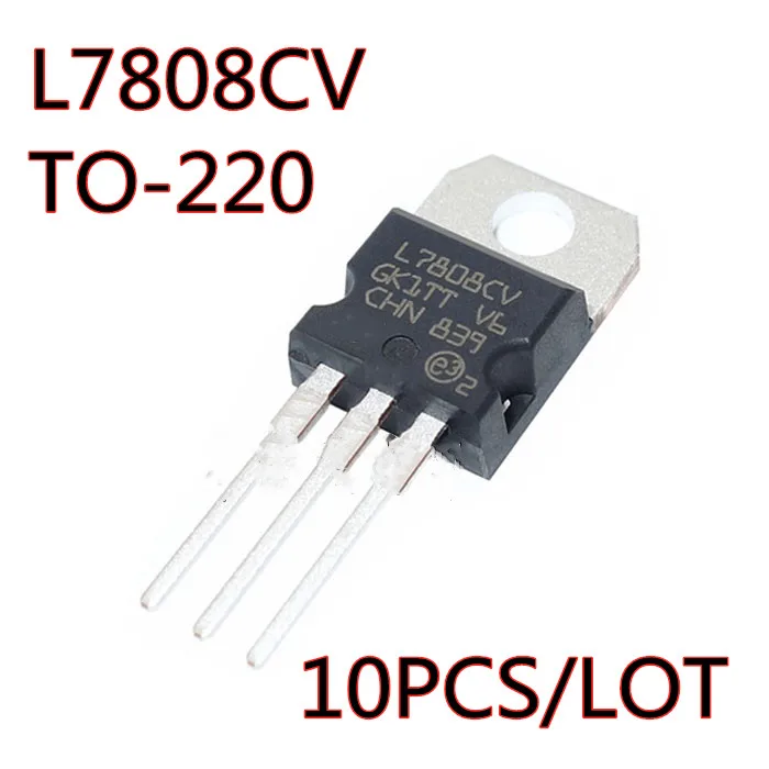 10 шт./лот L7808CV L7808 TO-220 Трехконтактный регулятор напряжения транзистор |