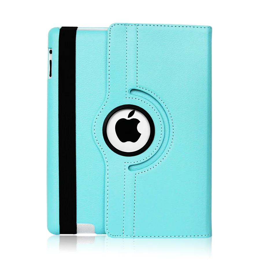 sky blue Для IPad Air 2 Чехол для IPad 9,7 Air 1 чехол Крышка iPhone 5 SE 6 5th 6th поколения чехол 360 градусов вращающийся кожаный смарт-чехол - Цвет: sky blue