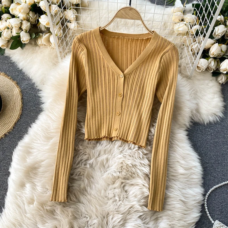 

Women knit two piece set plaid print spaghetti strap bodycon mini dress and long sleeve knit cardigan suits womens clothing sets