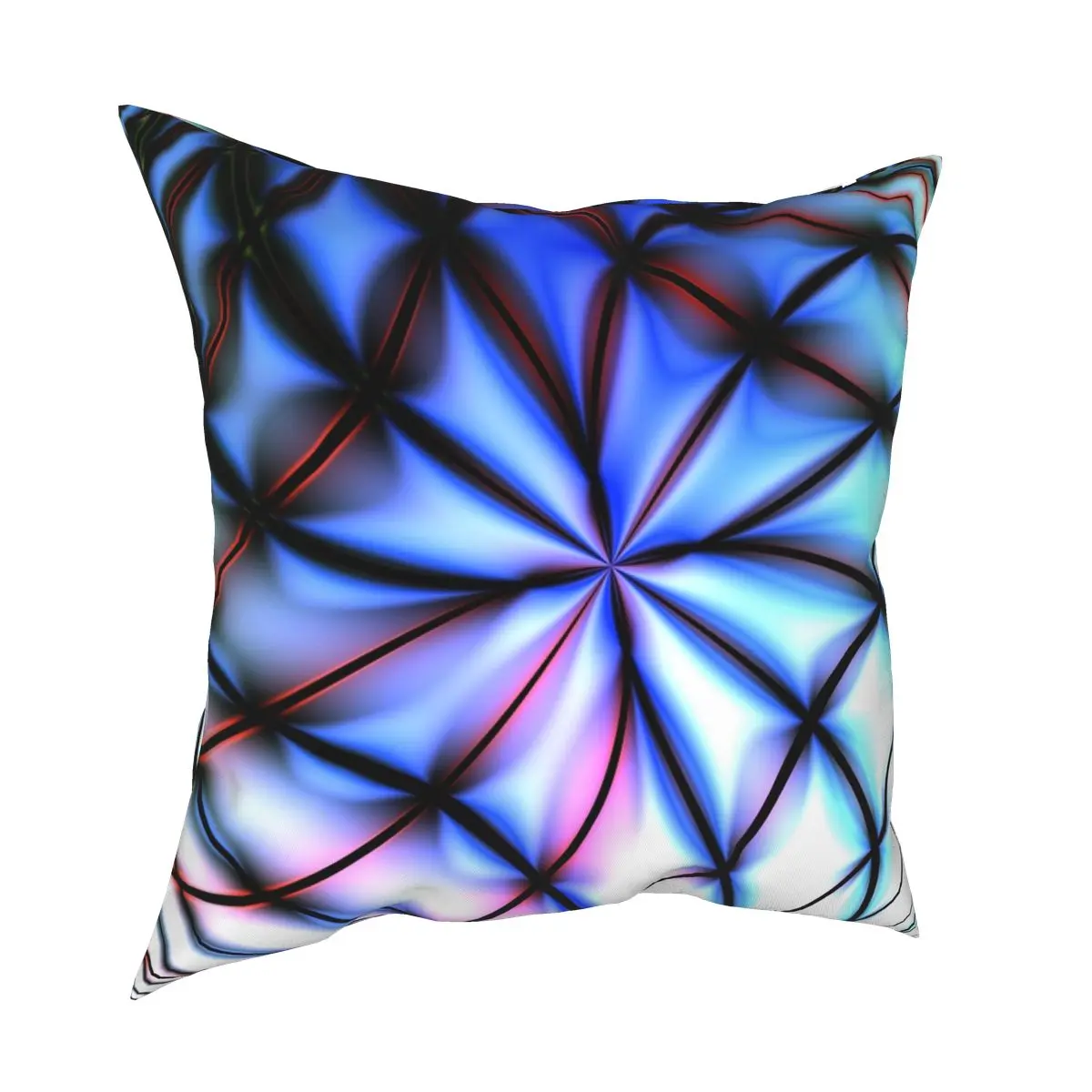 

Синяя решетчатая квадратная Подушка Чехол из полиэстера креативный декоративный Чехол-Подушка Чехол для автомобильной подушки Чехол 18 дюй...