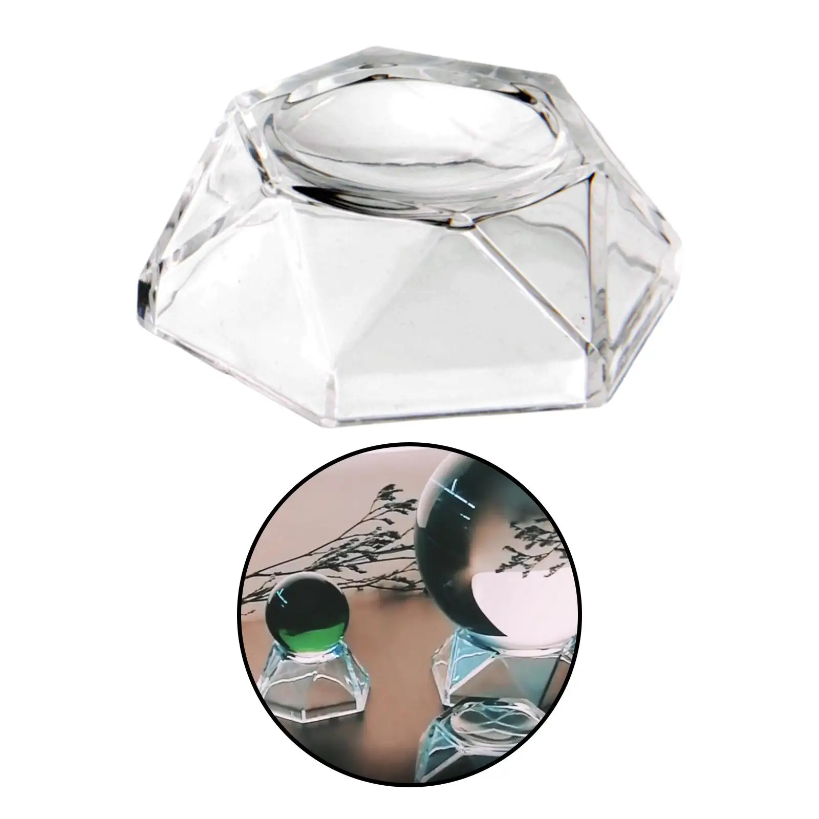 

3xCrystal Ball Acrylic Base Sphere Holder Home Decor DIY Display Stand Large
