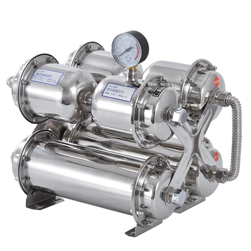 

SG-TS-1000 ультрафильтрующий очиститель воды из нержавеющей стали без электрической мембраны Фильтр для воды для напитков прямой фильтр UF