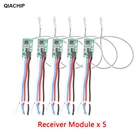 Пульт-передатчик дистанционного управления для освещения, QIACHIP, 433.92 МГц, 3.6-24 В, 1 канал, 5 штук