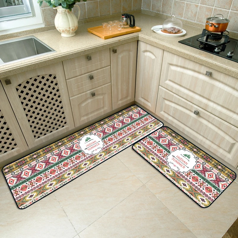 Ковер для кухни в индийском стиле богемные геометрические коврики с принтом