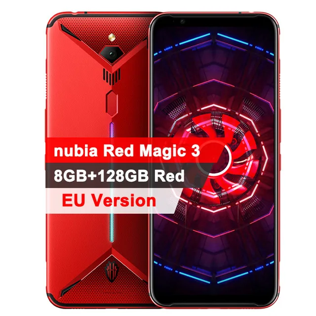 8GB 128GB Red Глобальная версия, Смартфон zte nubia Red Magic 3, 6,65 дюймов, Snapdragon 855, фронтальная, 48 МП, 8 ГБ, 128 ГБ, 5000 мАч, игровой мобильный телефон - Цвет: 8GB 128GB Red
