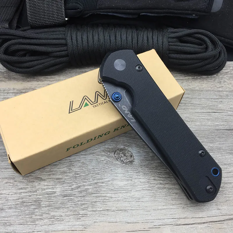 Land 9105 9106 карманный складной нож с зажимом для ремня 12C27 Sandvik Blade G10 Ручка для кемпинга