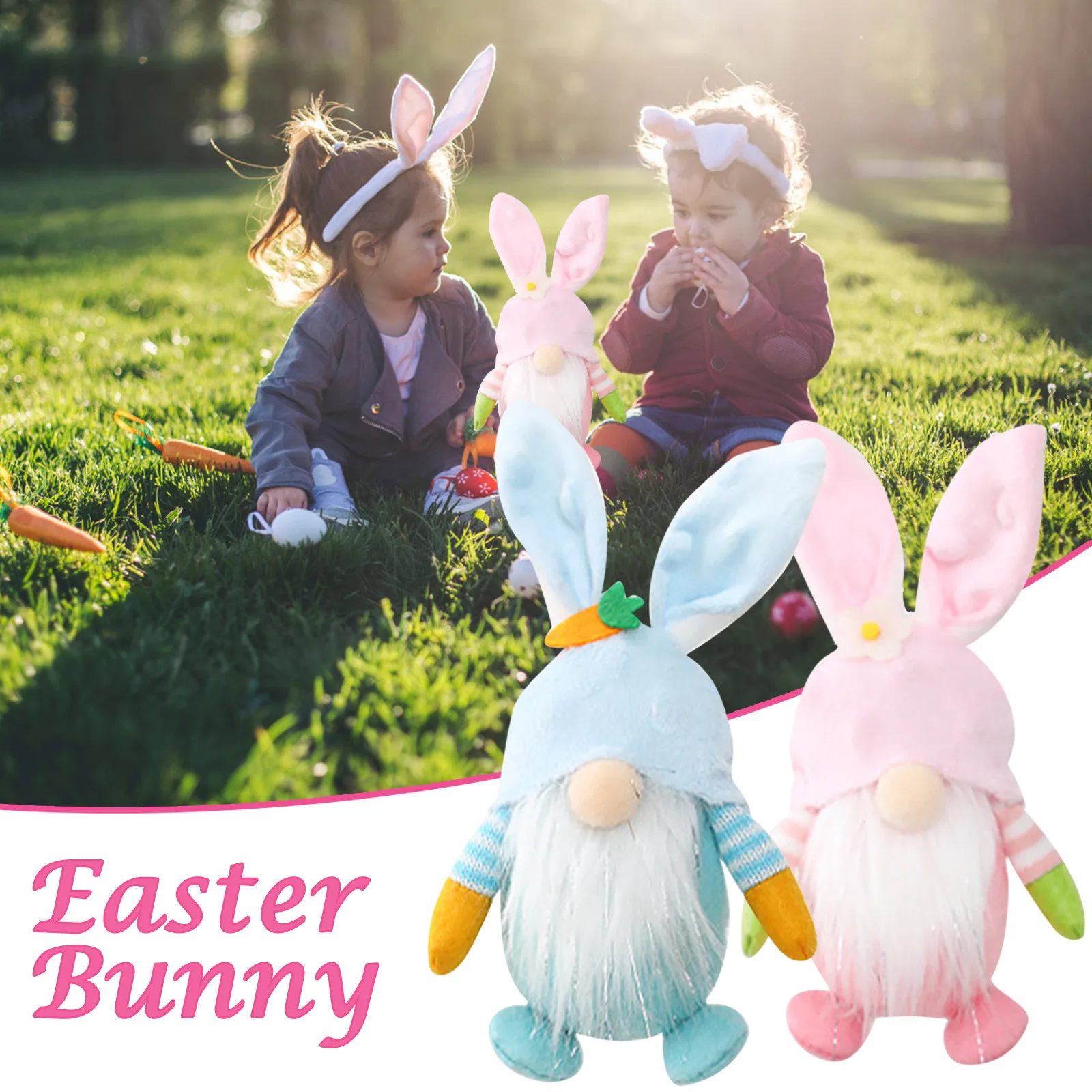 

4pcs Easter Decoration Doll Kawaii ToyDecoration Ornaments Rabbit Doll Ornaments Toys Cute Novelty Juguetes Para Nios 2021
