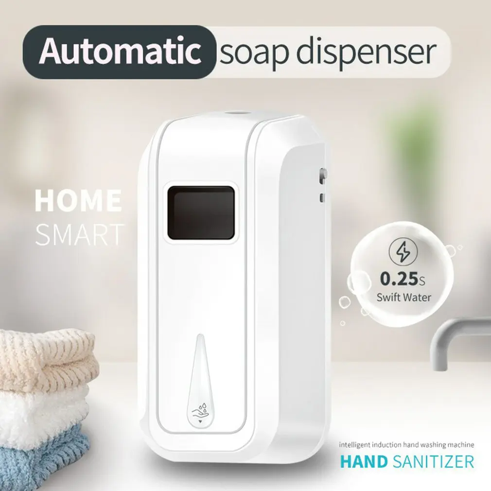 Automatic Liquid Soap Dispenser Touchless Sensor Foam Hand Washer Sanitizer Alcohol Spray Wall Washing Machine | Обустройство дома