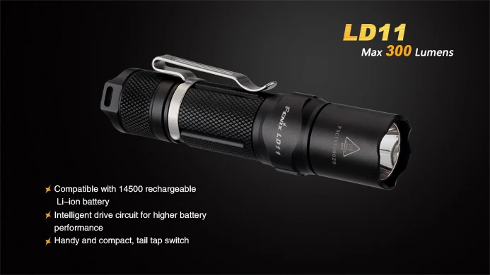 Fenix LD11 Cree XP-G2 R5 300 Lumens1* AA или 1*14500 батарея большой-яркий светодиодный фонарик Портативный походы в горы