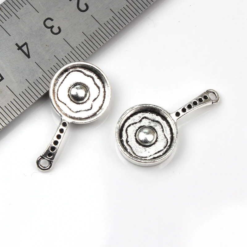 

10pcs Charms Kitchen pan 16*31mm Tibetan Silver Plated Pendants Antique Jewelry Making DIY Handmade Craft