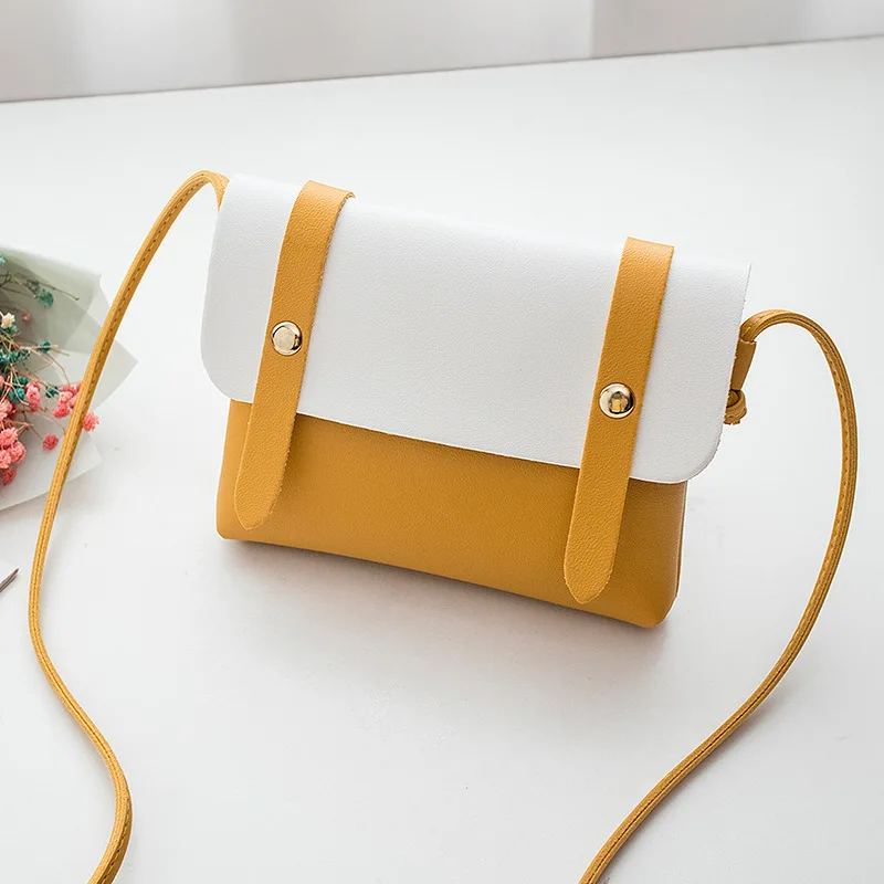 

PU Leather Korean Version of The New Ladies Mini Casual Small Square Bag Shoulder Messenger Mobile Phone Bags Bolsos Mujer