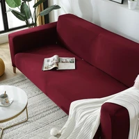 elastic fabric sofa cover for living room universal slipcover sectional l shape couch cover solid color elastic sofa covering
