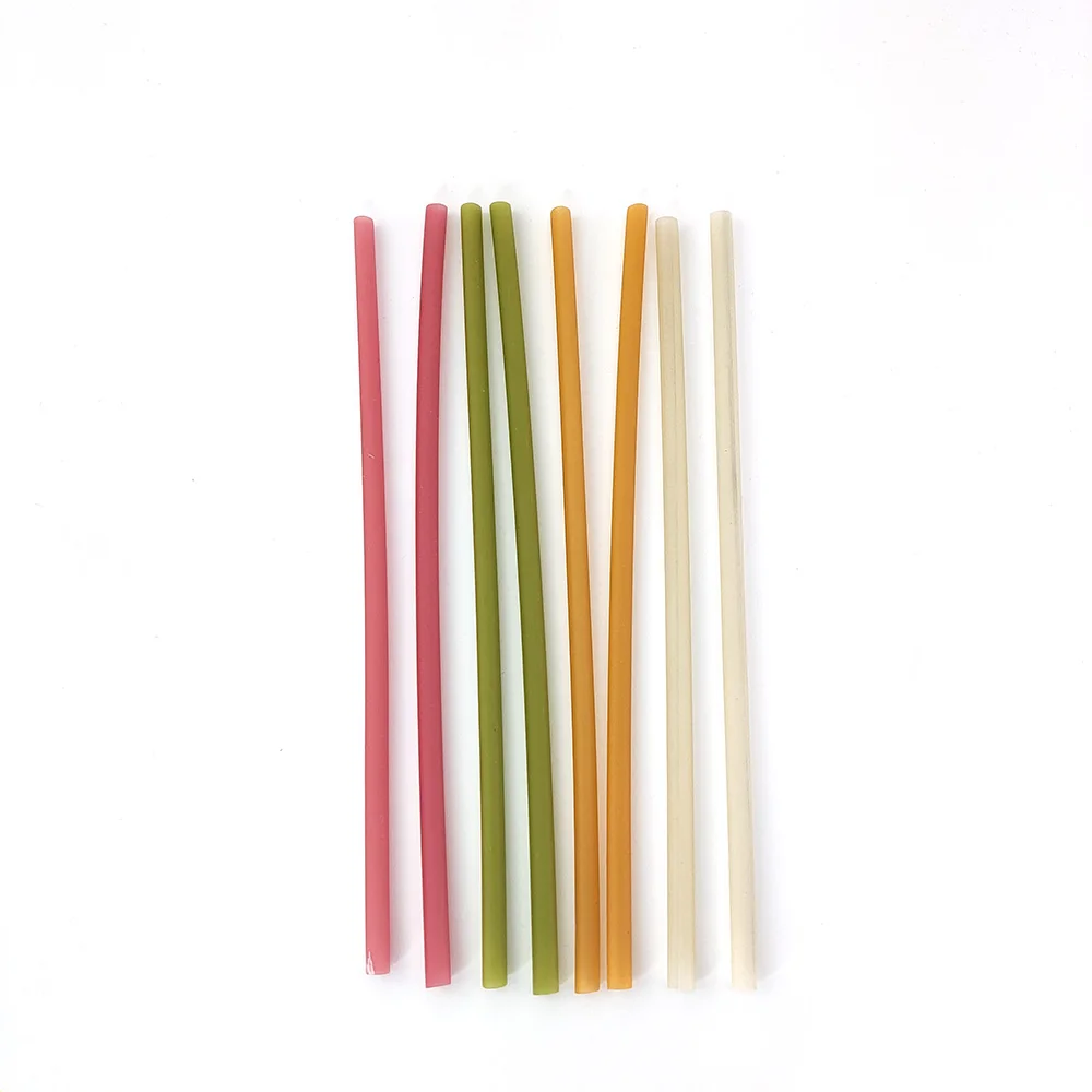 Соломинки одноразовые Гибкие Полосатые разноцветные радужные питьевые