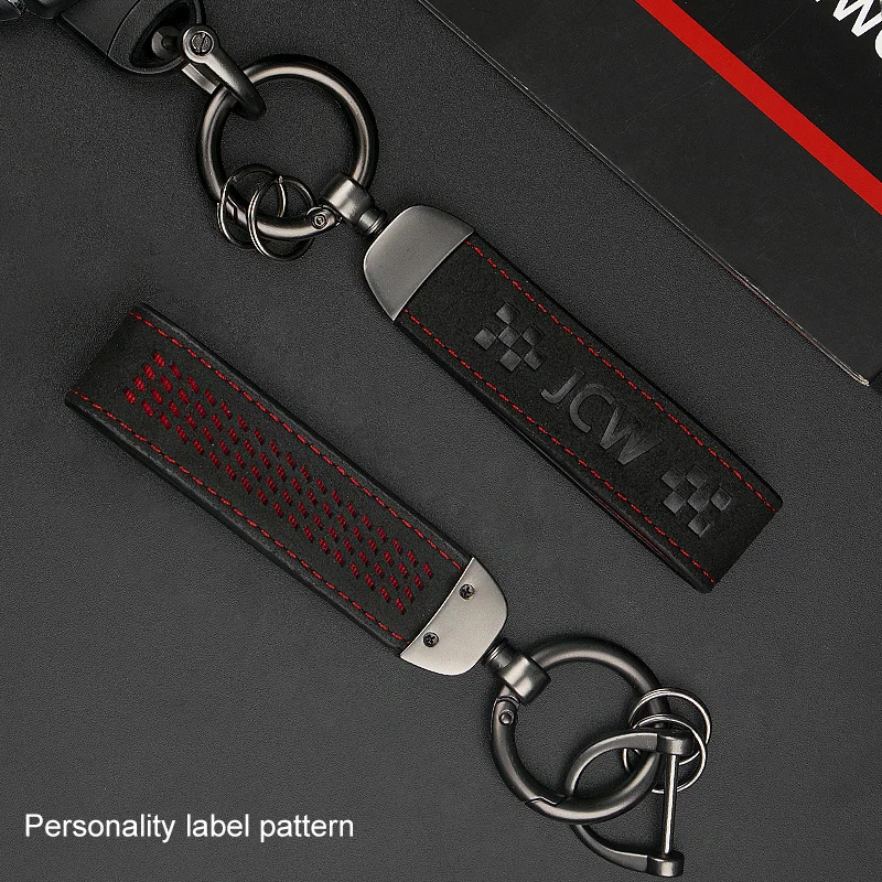 Новый стиль металлический Кожаный Автомобильный Брелок под заказ замшевый