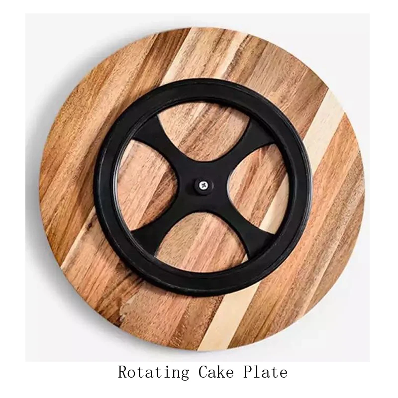 

Cake Platter Wooden Serving Tray with Cover Dessert Cupcake Fruit Display Tray Vintage Decor for Home Party Kitchen