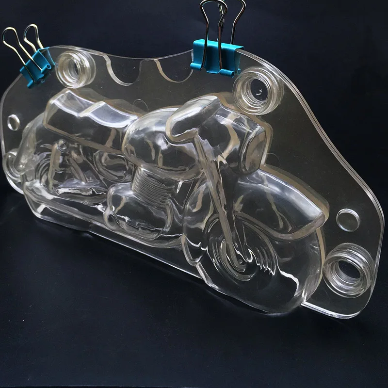 3D пластиковая мотоциклетная форма для шоколада Сделай Сам торт ручной работы из поликарбоната Autobike инструмент для изготовления шоколада инструменты для украшения торта формы
